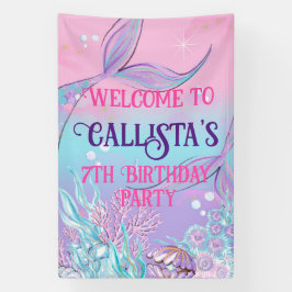 Lona Cartel mágico de la cola de la sirena - Bajo el ma