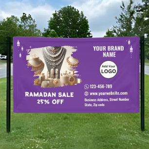Lona Cartel morado de Ramadán en venta