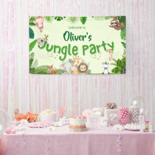 Lona Cartel personalizable Dulce & Safari