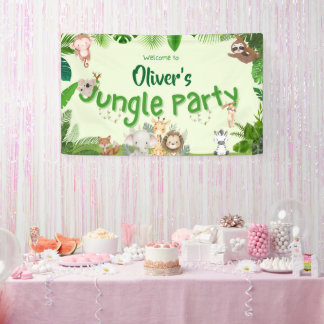 Lona Cartel personalizable Dulce & Safari