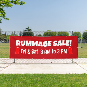 Lona Cartel personalizado de venta de rummage