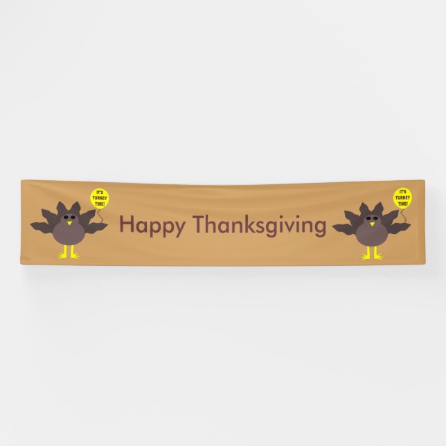 Lona Cartel personalizado del Día de Acción de Gracias  (Horizontal)