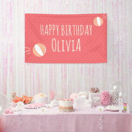 Lona Cartel Personalizado ilustrado del Fiesta de balon