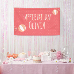 Lona Cartel Personalizado ilustrado del Fiesta de balon