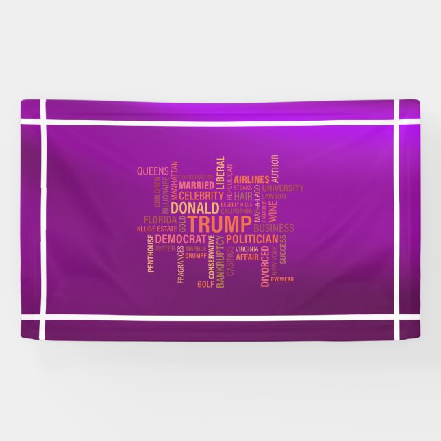 Lona Cartel presidencial de Donald j Trump 2016 (Horizontal)