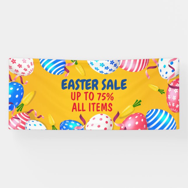 Lona Cartel promocional de la venta en Pascua (Horizontal)