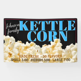 Lona Cartel publicitario de Kettle Corn Popcorn Promo