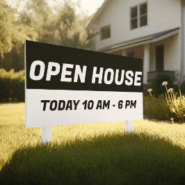 Lona Casa abierta en blanco y negro