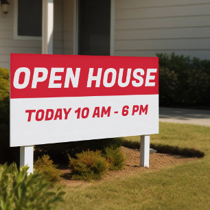 Lona Casa Abierta Roja y Blanca