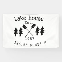 Casa del lago. Fecha año personalizado coordenadas
