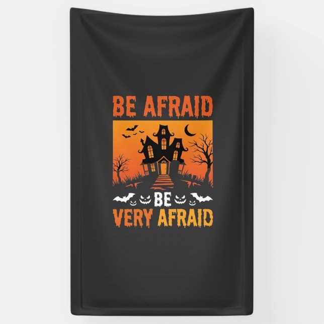 Lona Casa Embrujada De Halloween Diseño De Teme (Vertical)