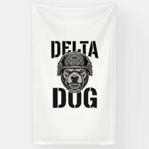 Lona Casco de Bulldog Delta Dog Diseño de Grabado Vinta