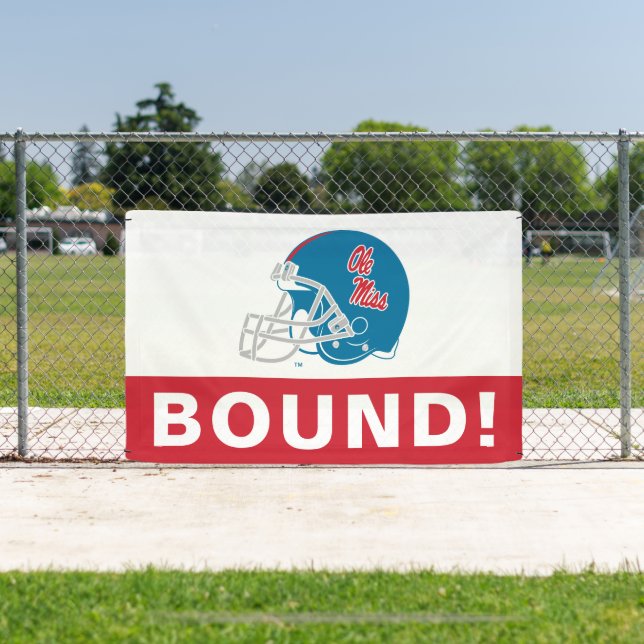 Lona Casco de fútbol Ole Miss | Azul claro (in situ)