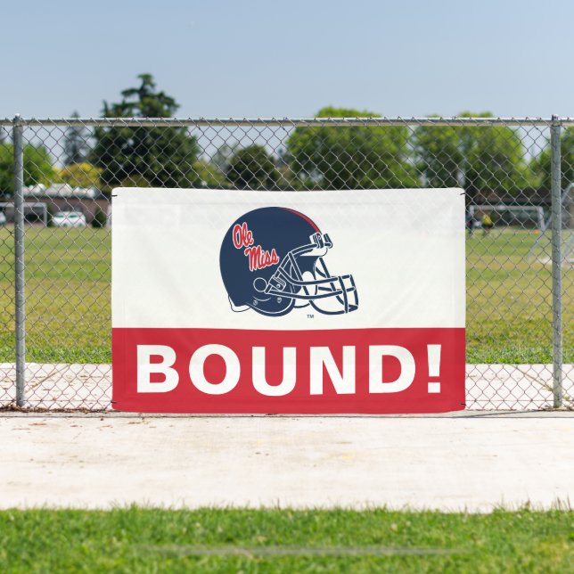 Lona Casco de fútbol Ole Miss | Azul oscuro (in situ)