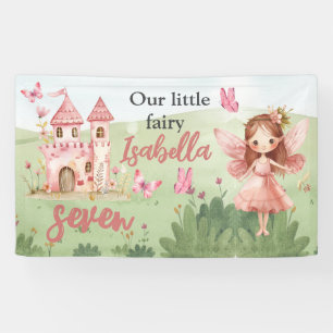 Lona Castillo de Hadas Rosa Mariposa Para Cualquier Eda