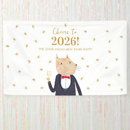 Lona Cat Cheers to 2026 New Year Personalized Party