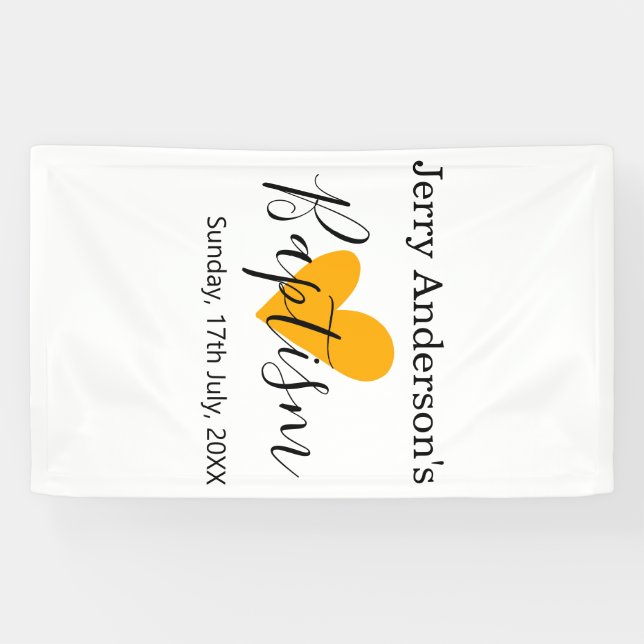 Lona Catholic baptism kids modern simple QR minimal (Horizontal)