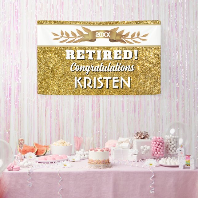 Lona ¡Celebra! Banner personalizado para fiesta de jubi (Fiesta)