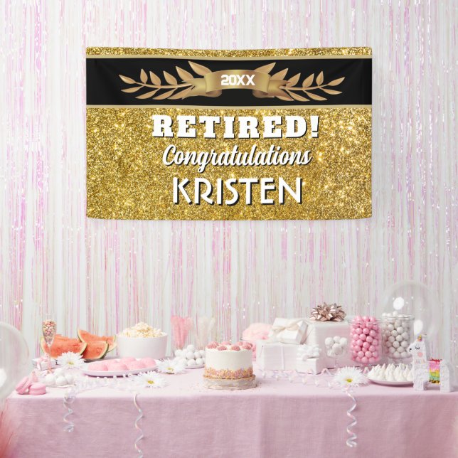 Lona ¡Celebra! Banner personalizado para fiesta de jubi (Fiesta)