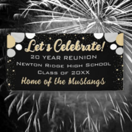 Lona ¡Celebra! Estandarte de Confeti Divertido para Reu