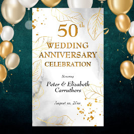 Lona Celebración de Bodas de Oro 50 Aniversario