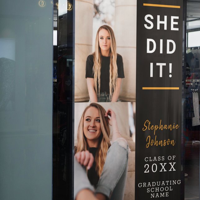 Lona Celebración de la foto de personalizado graduado (Subido por el creador)