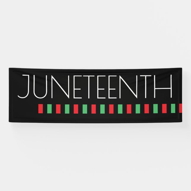 Lona Celebración de la Libertad Verde Roja de junio (Horizontal)