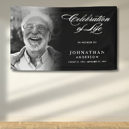 Lona Celebración de la Vida con Letra Moderna y Elegant