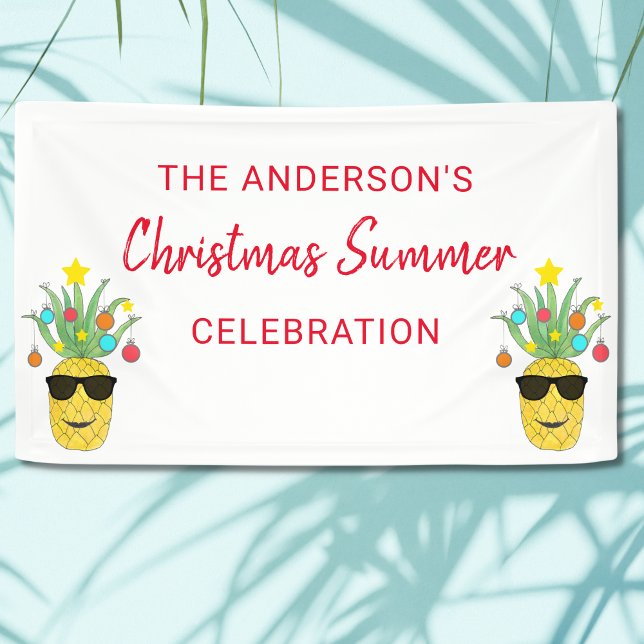 Lona Celebración de verano de Navidades de nombres pers (Subido por el creador)