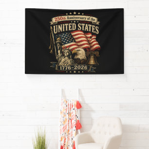 Lona Celebración del 250 Aniversario de Estados Unidos