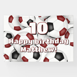 Lona celebración del cumpleaños de los chicas maroon so