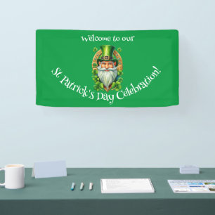 Lona Celebración del Día de San Patricio Duende 