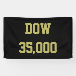 Lona Celebración del Dow 35000