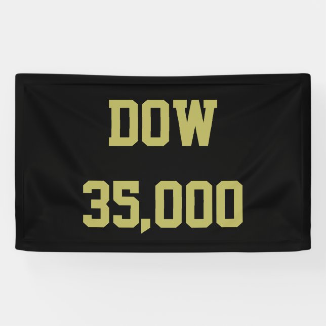 Lona Celebración del Dow 35000 (Horizontal)