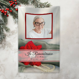 Lona Celebración del funeral de la vida de Poinsettia y