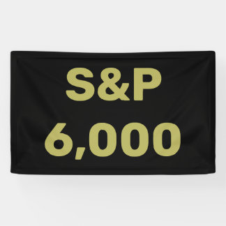 Lona Celebración del índice bursátil S&P 6,000