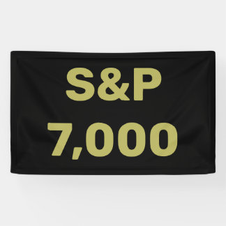 Lona Celebración del índice bursátil S&P 7,000