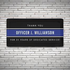 Lona Celebración personalizada de jubilación de la poli