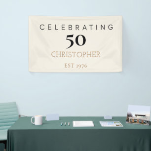 Lona Celebrando cumpleaños número 50