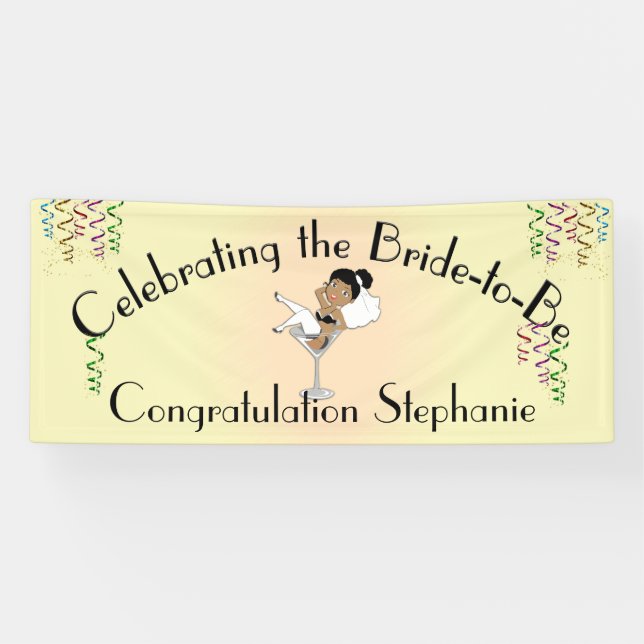 Lona Celebrando que la novia sea ducha / Fiesta (Horizontal)