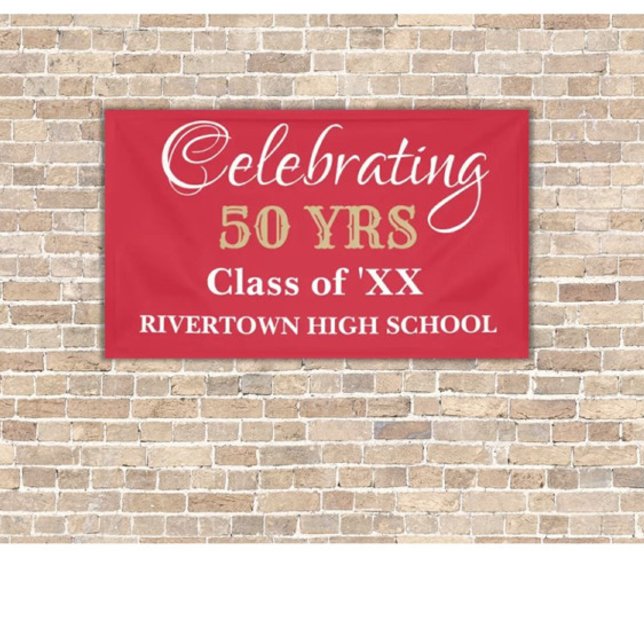 Lona Celebration Time! CUSTOM Class Reunion banner (Subido por el creador)