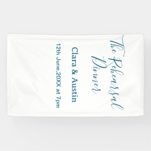 Lona cena de ensayo la noche anterior simple mínima m