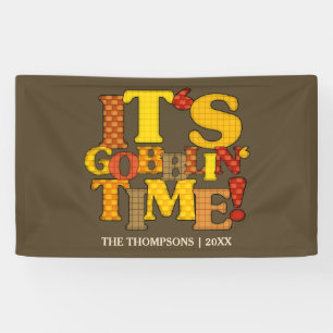 Lona Cena divertida de Acción de Gracias