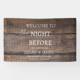 Lona Cena Rústica De La Madera Antes De La Noche