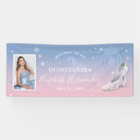 Cenicienta Cumpleaños Foto Rosa y Azul Claro