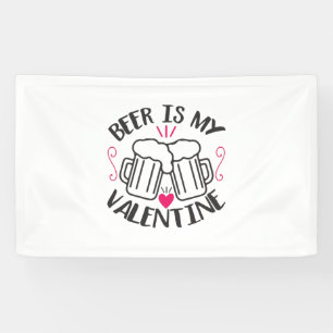 Lona Cerveza de arte de pareja es mi Valentín