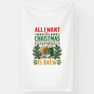 Lona Cerveza De Navidad Todo Quieren Cristalería Cervez