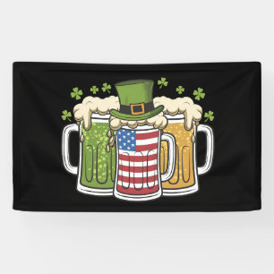 Lona Cerveza Irlandesa Irlanda Estados Unidos Bandera A