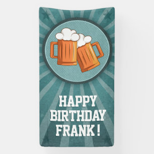 Lona Cerveza Personalizada Feliz Cumpleaños