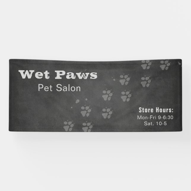Lona Chalkboard Dog Grooming Services (Horizontal)